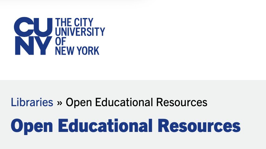 “CUNY OER Experience” Forum