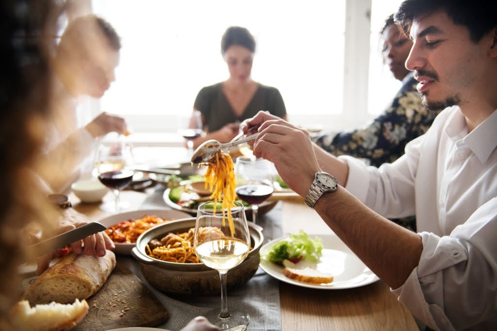 Italian American Eat Together